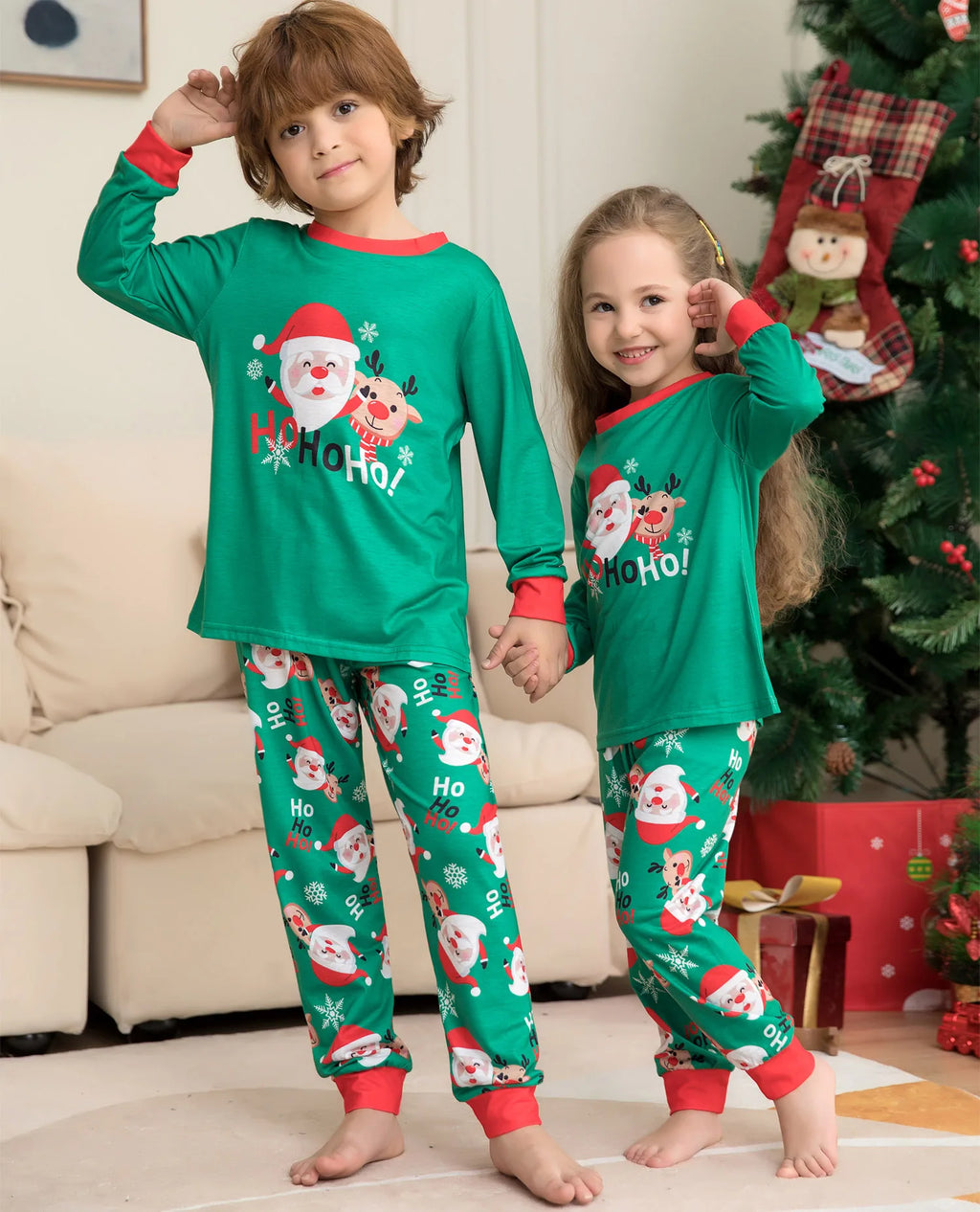 Christmas Family Pajamas Set 2025 Xmas Matching Outfit Adult Kids Women Pyjamas Clothes Mother And Daughter Father Son Sleepwear