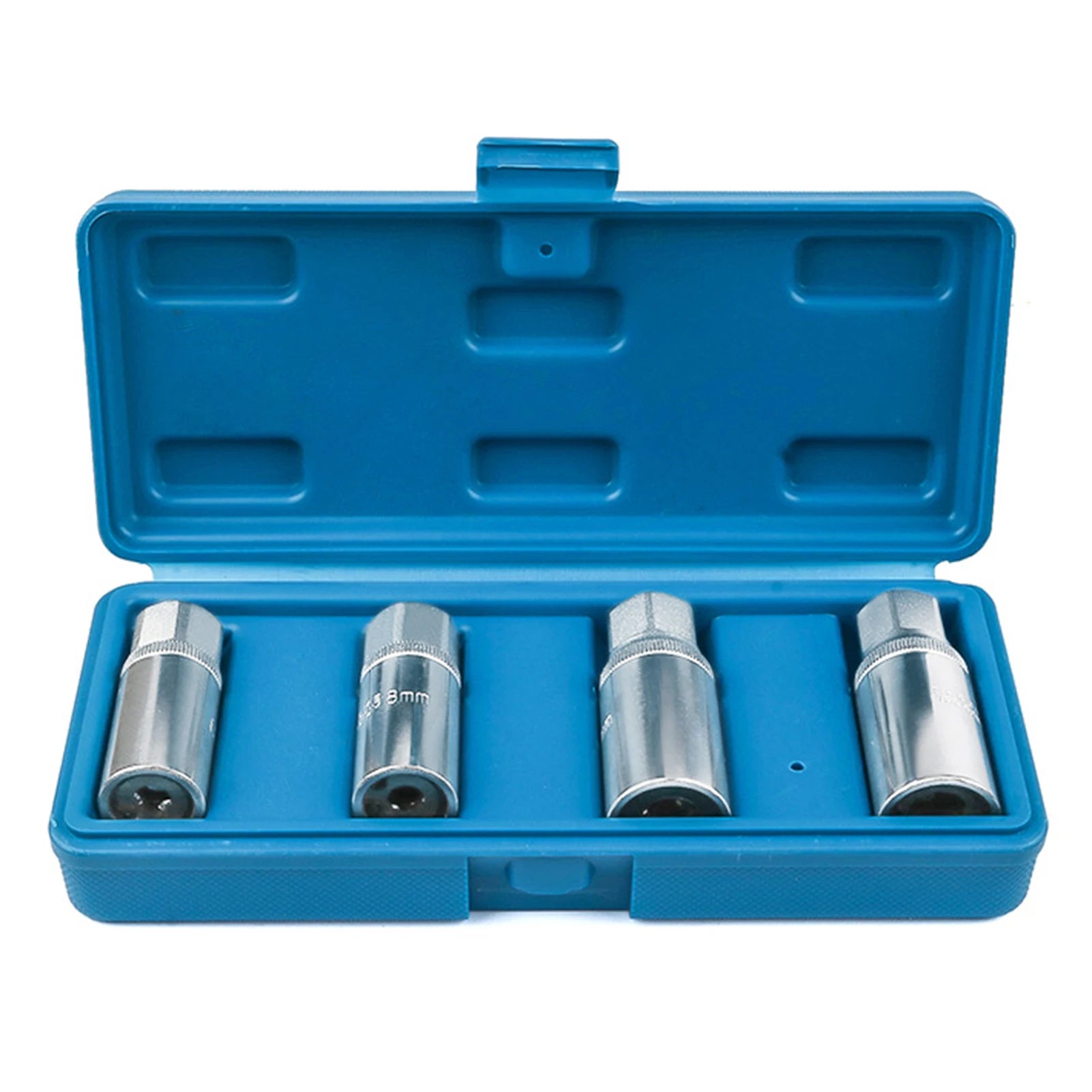4Pcs Nut Screw Remover Extractor 6-12mm Removal Set Bolt Impact Damaged Nut Screw Removal Socket Wrench Extractor Hand Tool Kit
