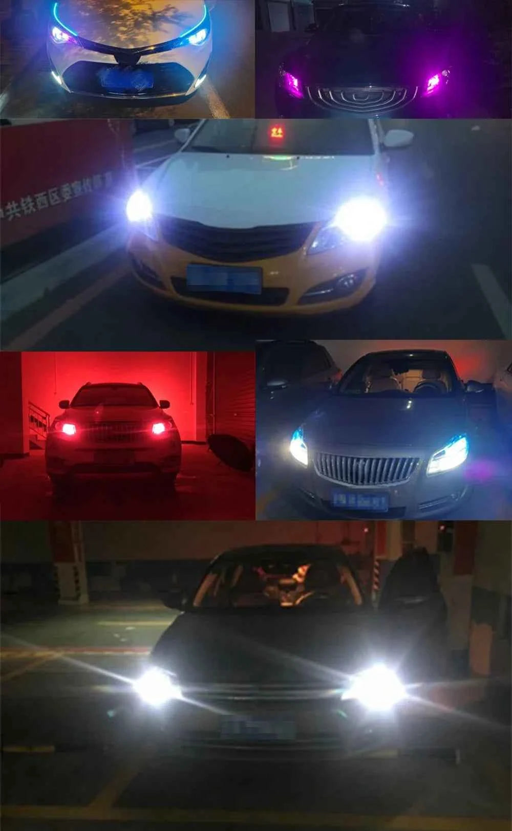 10PCS T10 W5W COB LED Bulbs Car Wedge Parking Lights Auto License Plate Lamps Dome Read Lights 12V Universal