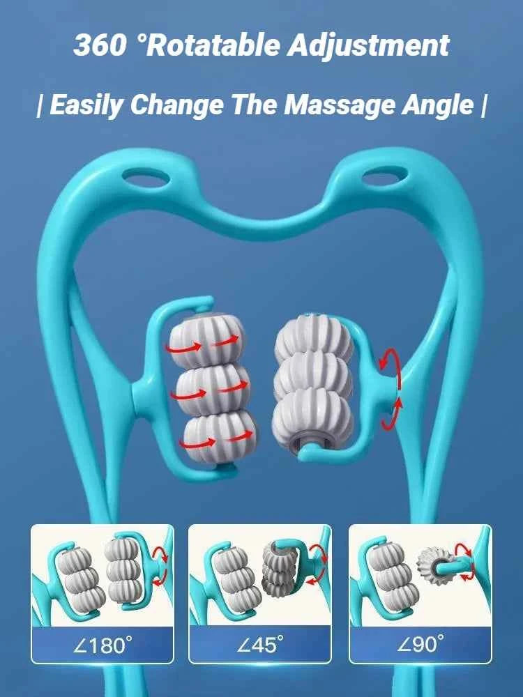Cervical Vertebra Shoulder And Neck Massage Home Manual Massager Hand-Held Clamping Device Kneading Relaxation Artifact