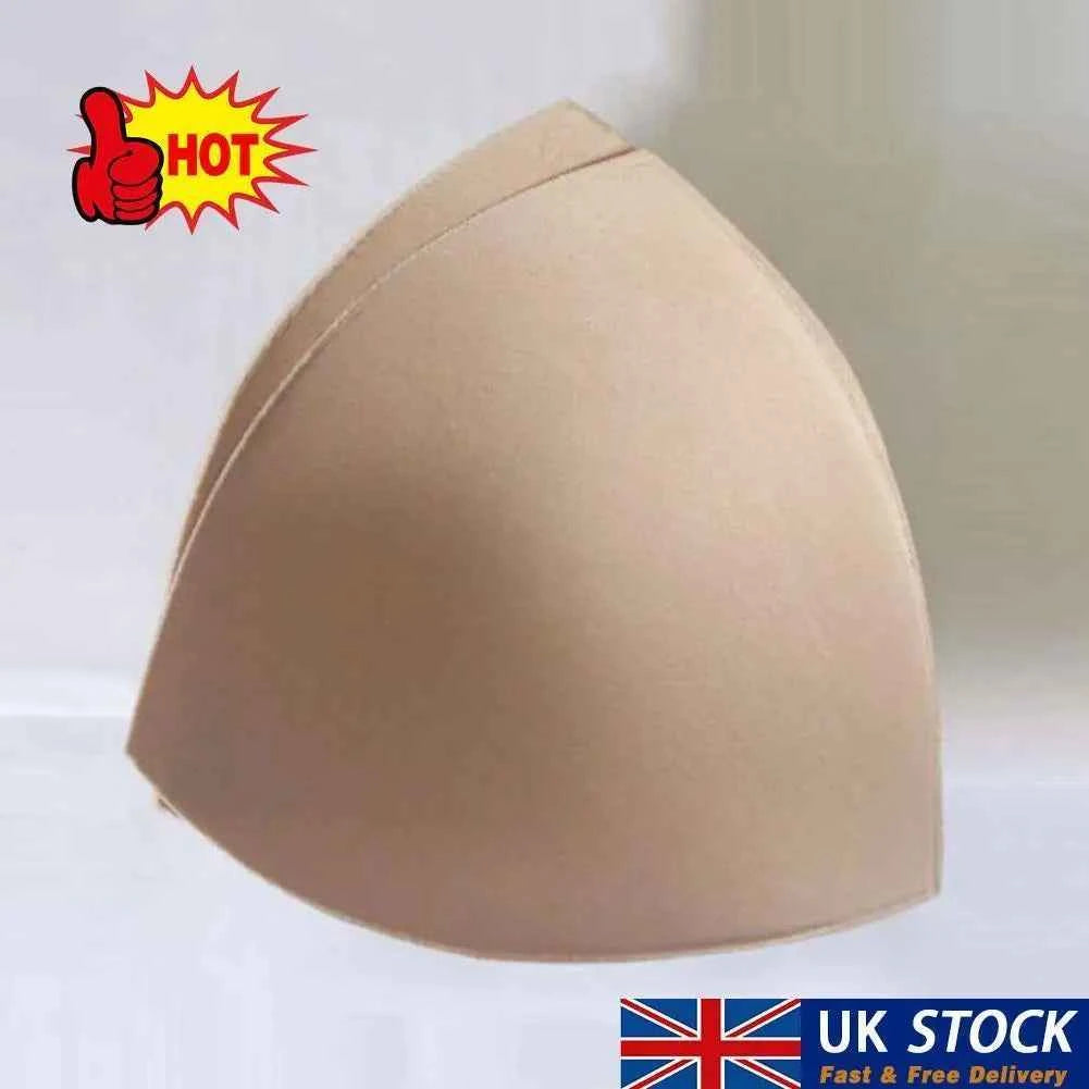 2Pcs Bikini Bra Pad Triangle Cups Chest Push Up Insert Foam Pads For Swimsuit Padding Accessories Removeable Enhancer Bra Pads