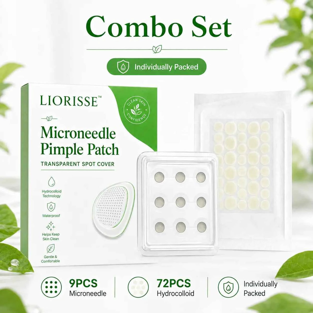 Hydrocolloid & Microneedle Pimple Patch Set 81-Pack