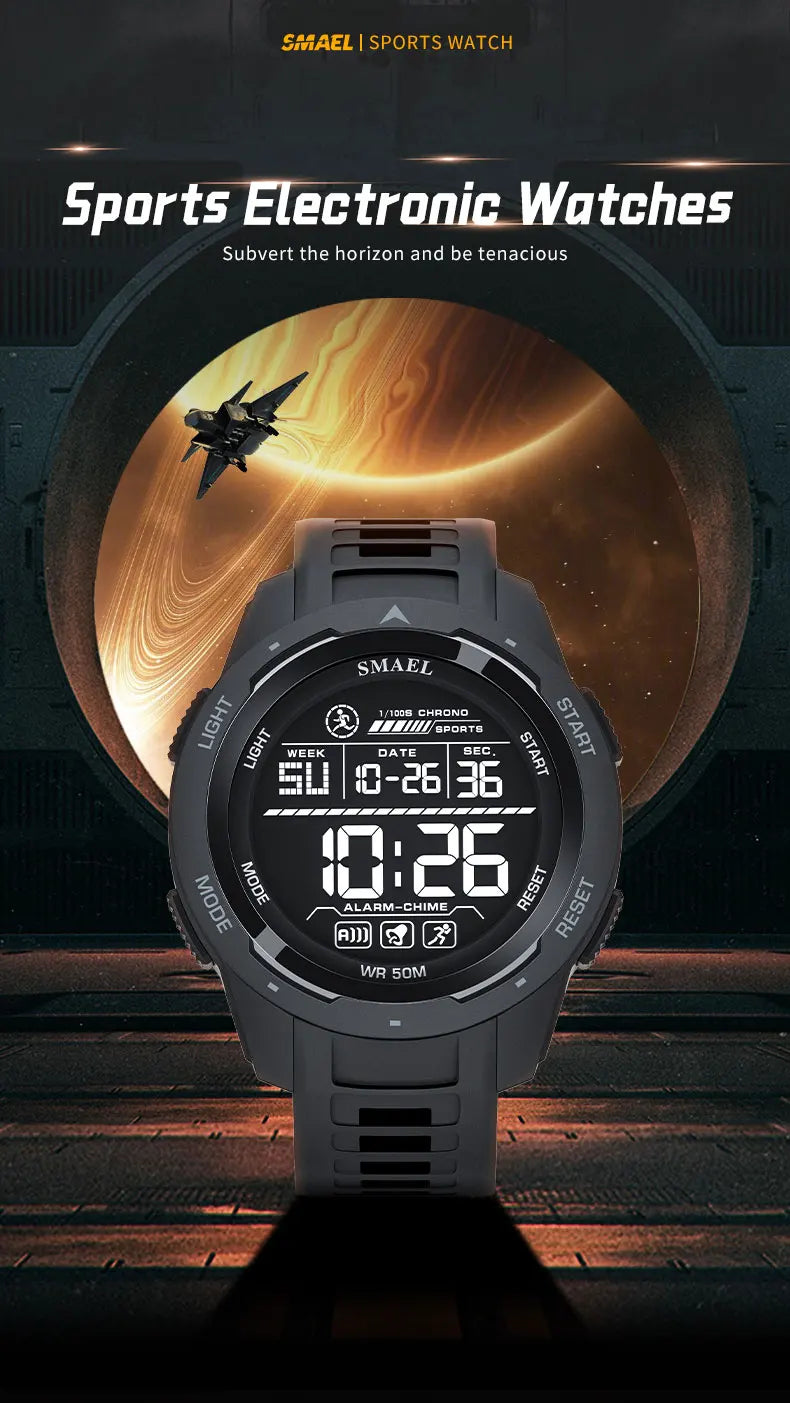 New SMAEL 8105 Watches Camo Strap Military Sport Watch for Men Clock Fashion Digital Wristwatch Waterproof Shockproof Watches
