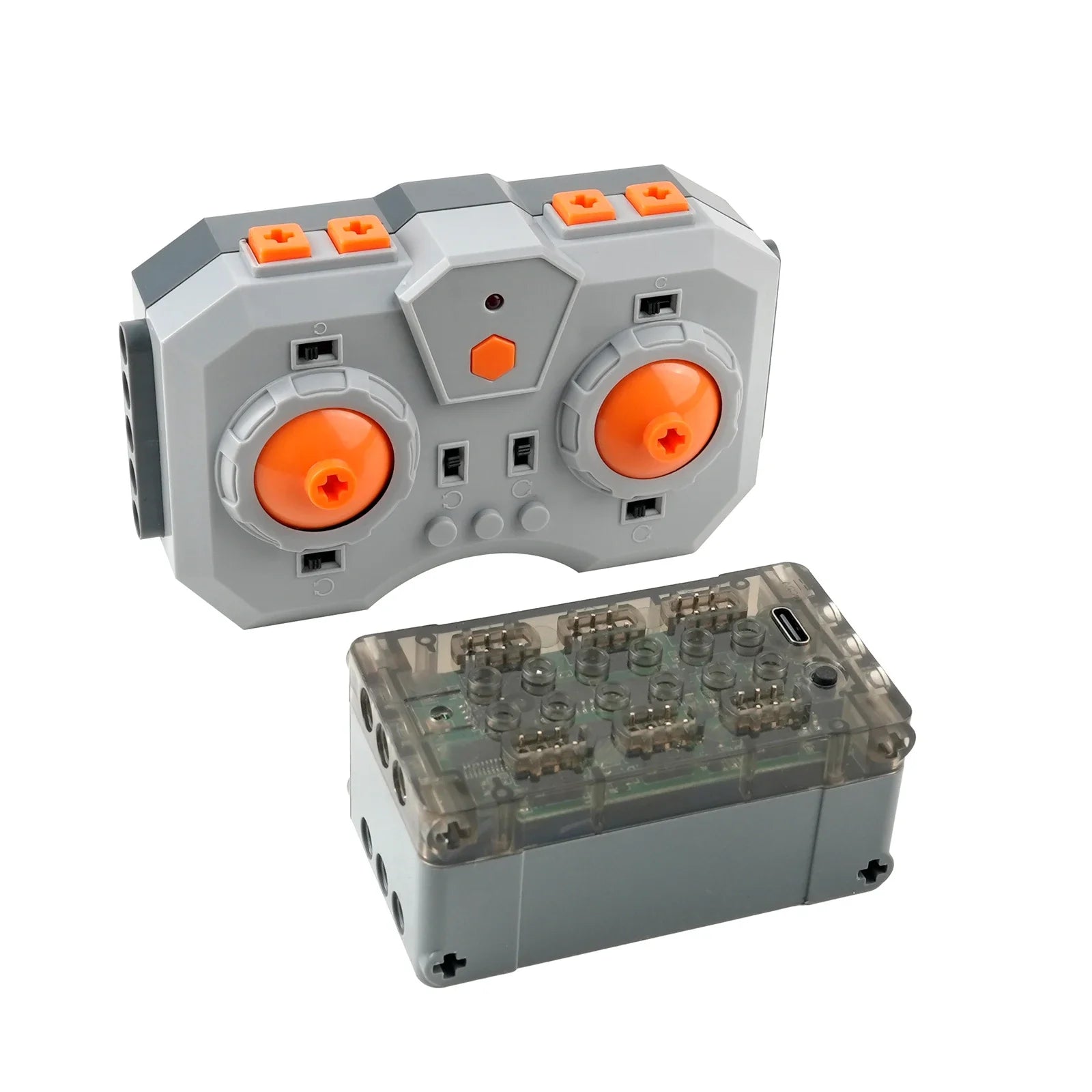 12 Channel Remote Control Lithium Battery Box Set Compatible Building Block APP Programming Control for DIY RC Car Robot Project