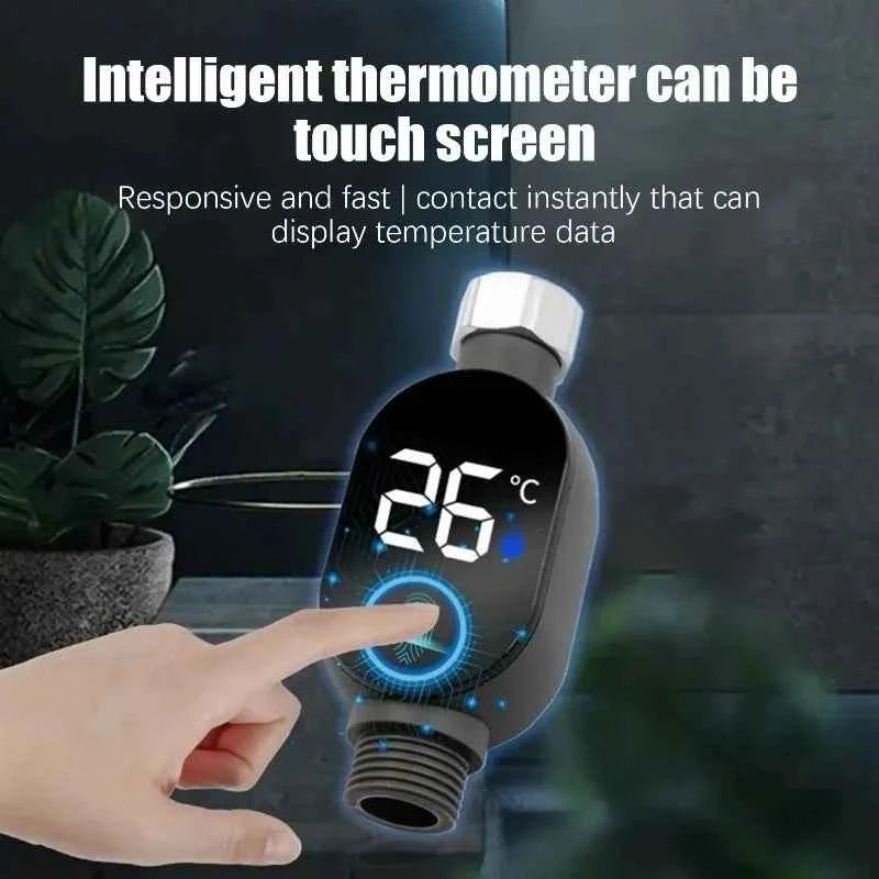 LED Digital Shower Temperature Gauge Waterproof Smart Monitor for Baby Bath Bathroom Accurate Safe Auto-shutoff Durable