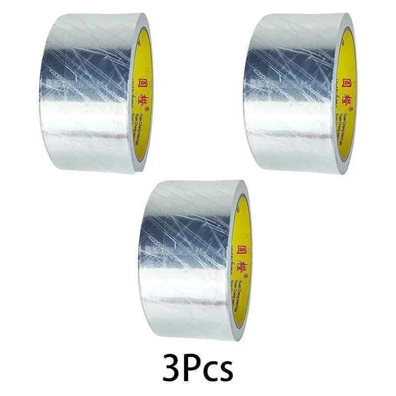 High Temperature Resistance Aluminum Foil Tape Kitchen Pipe Repair Tape Adhesive Sealing Foil Heat Insulation Leak Proof  2030