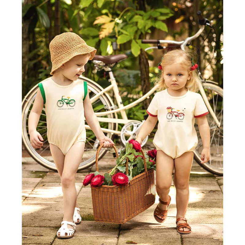 Ali Plus SS26 Printed Bike collection Family Matches Clothes boys girls baby