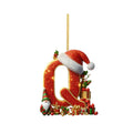 2D Home Decorations Ornaments 26 Letter Pendant For Christmas Tree Decor Christmas Ornaments Acrylic Flat Christmas Tree