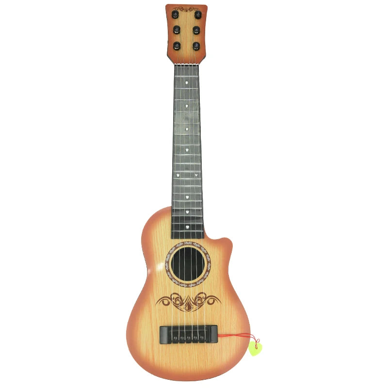 Kids 6 Strings Classical Guitar Steel Strings Pretend Play Toy Children Ukulele Musical Instrument for Boy Girl Birthday Gift