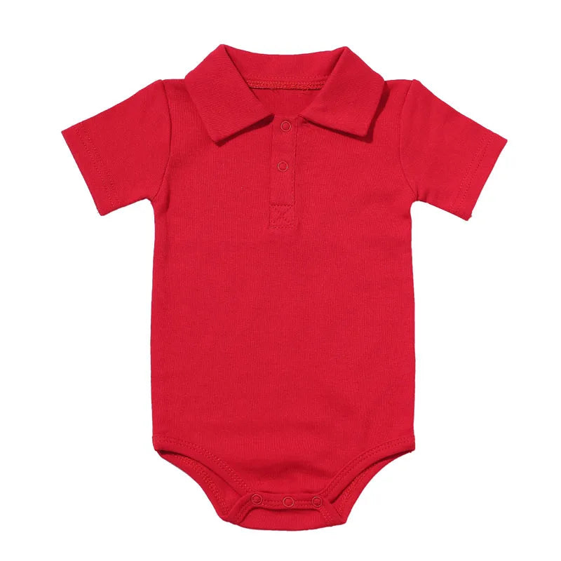 Bodysuit & One Pieces Baby Clothes Summer Short-sleeved Polo Baby Jumpsuit Crawling Clothes Baby Clothes Romper Newborn Clothes
