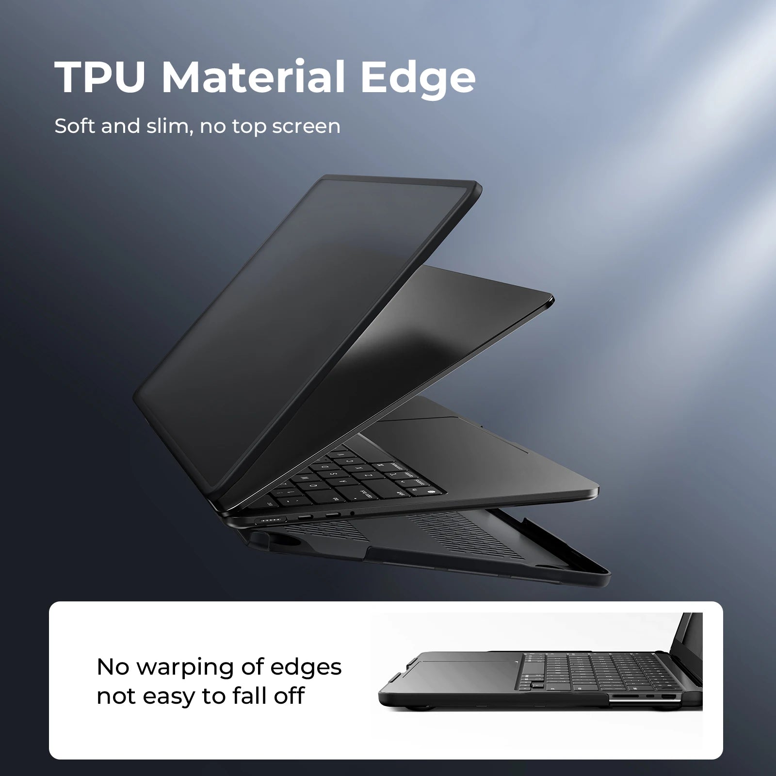 [MacBook Air 13 Case] TPU Soft Edge 2025 M4 Laptop Case For MacBook Air 15.3,Air 13.6 Case M4 M3 M2 For Macbook Pro 14'' M5 2025