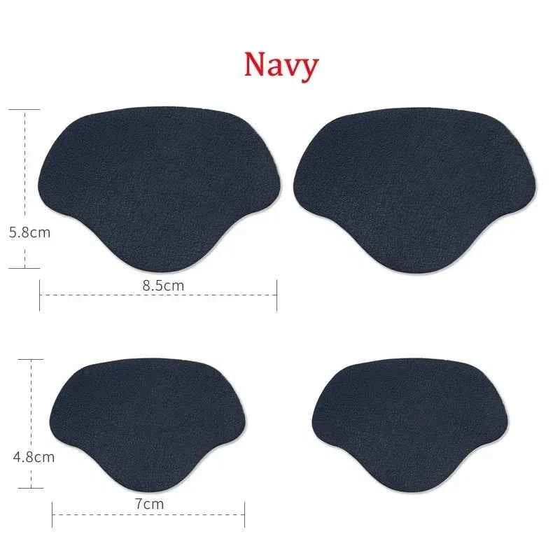 4Pcs Sneaker Heel Repair Pad Adjustable Size Wear-resistant Footbed Invisible Heel Repair Pad Repair Shoe Hole Pad Back Sticker