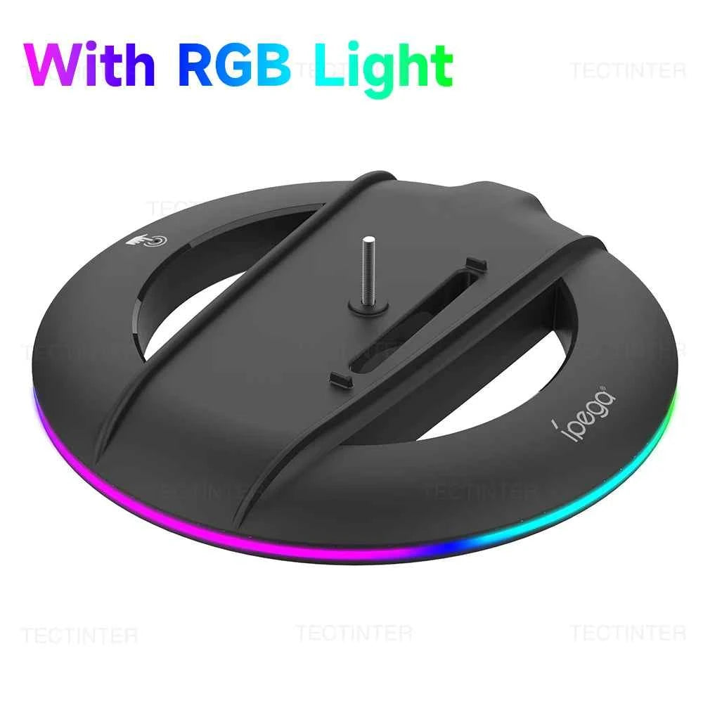 Vertical Cooling Stand for PS5 Slim / PS5 Pro Console Anti-Slip Base Bracket With RGB Light Holder for PS5 Slim Accessories