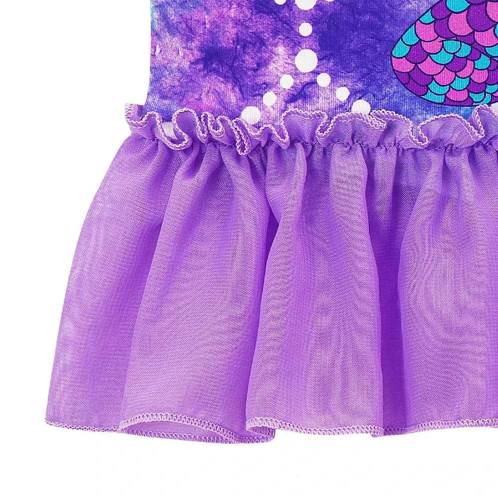 3PCS Mermaid Tails Swimwear Set for Swimming Girls Princess Bathing Suit Sets Kids Mermaid Swimsuit Swimable Costume