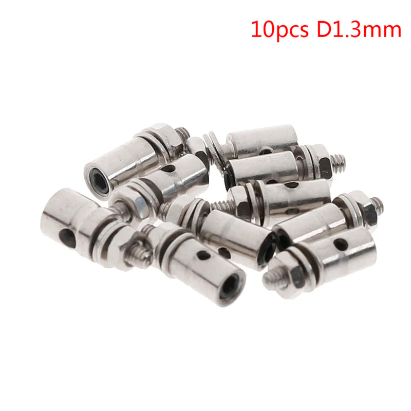 10Pcs RC Airplane Boat Pushrod Linkage Stopper Servo Connectors Adjustable Diameter Helicopter 2.1mm/1.8mm/1.3mm RC Boat