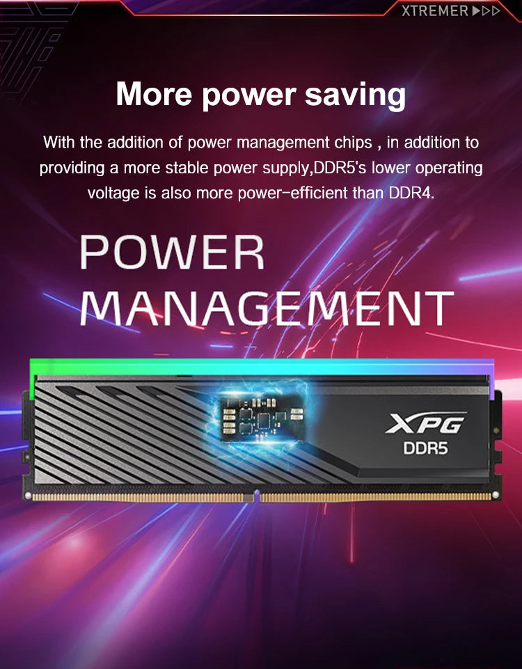 ADATA XPG LANCER Blade D300G RGB DDR5 MEMORY 16GB 6000MHz  16GB 6400MHz 32GB 6000MHz  32GB 6400MHz  Desktop ram Computer Ram