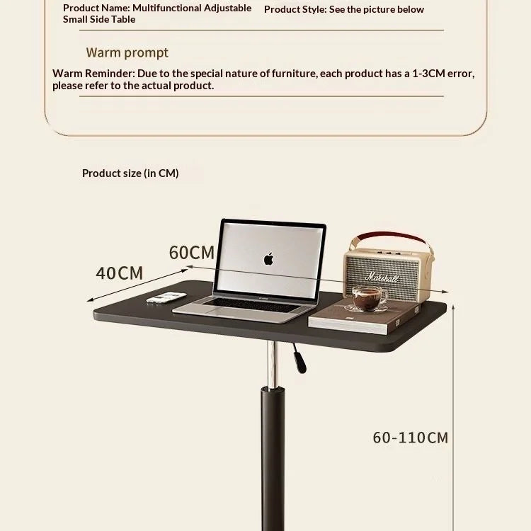 Height Adjustable Standing Computer Desk Mobile Sit Stand Foldable Laptop Table Home Office Study Bedroom Kids Computer Desk