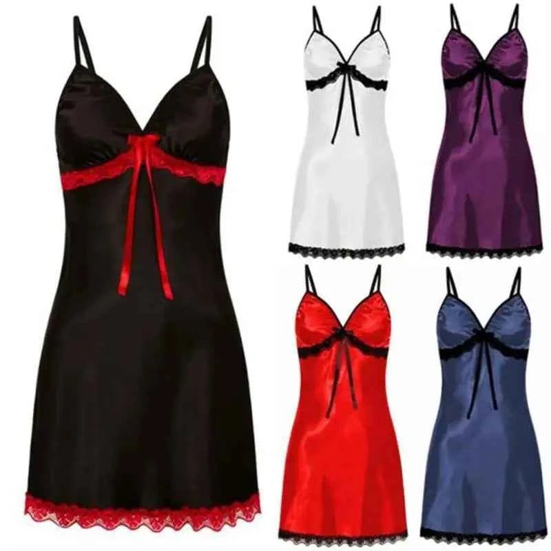 Sexy Nightgown For Women Sexy Nightie Sleepwear Plus Size Lace Floral Female Lingerie Suspenders Nightdress Robe Babydoll Summer