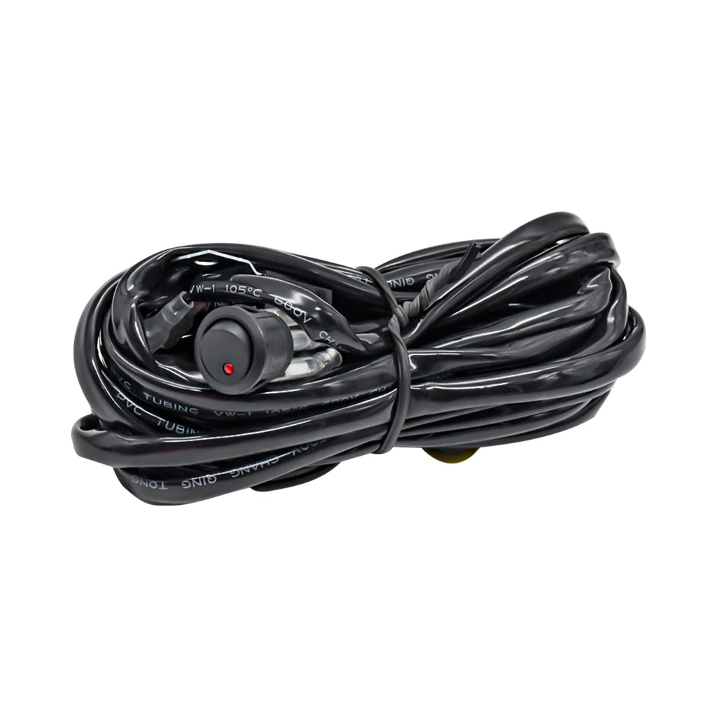 LED Light Bar Wiring Harness Kit, 300W Universal LED Work Light Bar Wiring Harness 12V 40A for Off-Road Vehicles Fit 2 Light
