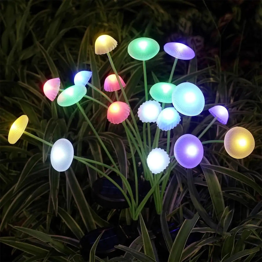 Solar Garden Lights Led Jellyfish Sway For Decoration Yard Outdoor Waterproof Ip65 Outdoor Waterproof Light Light Mushroom Shape