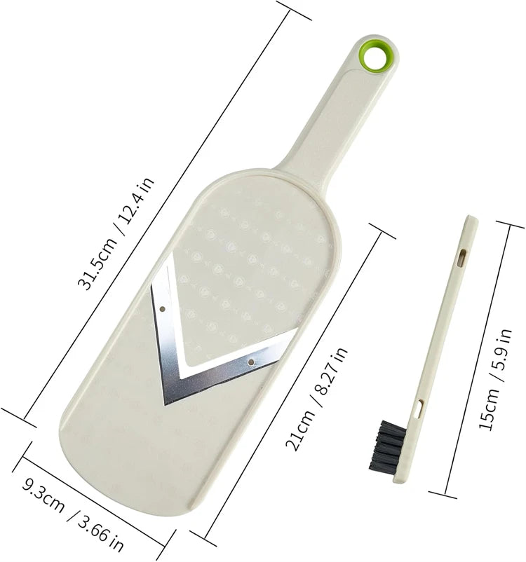Cabbage Slicer Handheld Mandoline Slicer Stainless Steel Sauerkraut Coleslaw Cutter Vegetable Chopper Potato Chips Slicer JT580