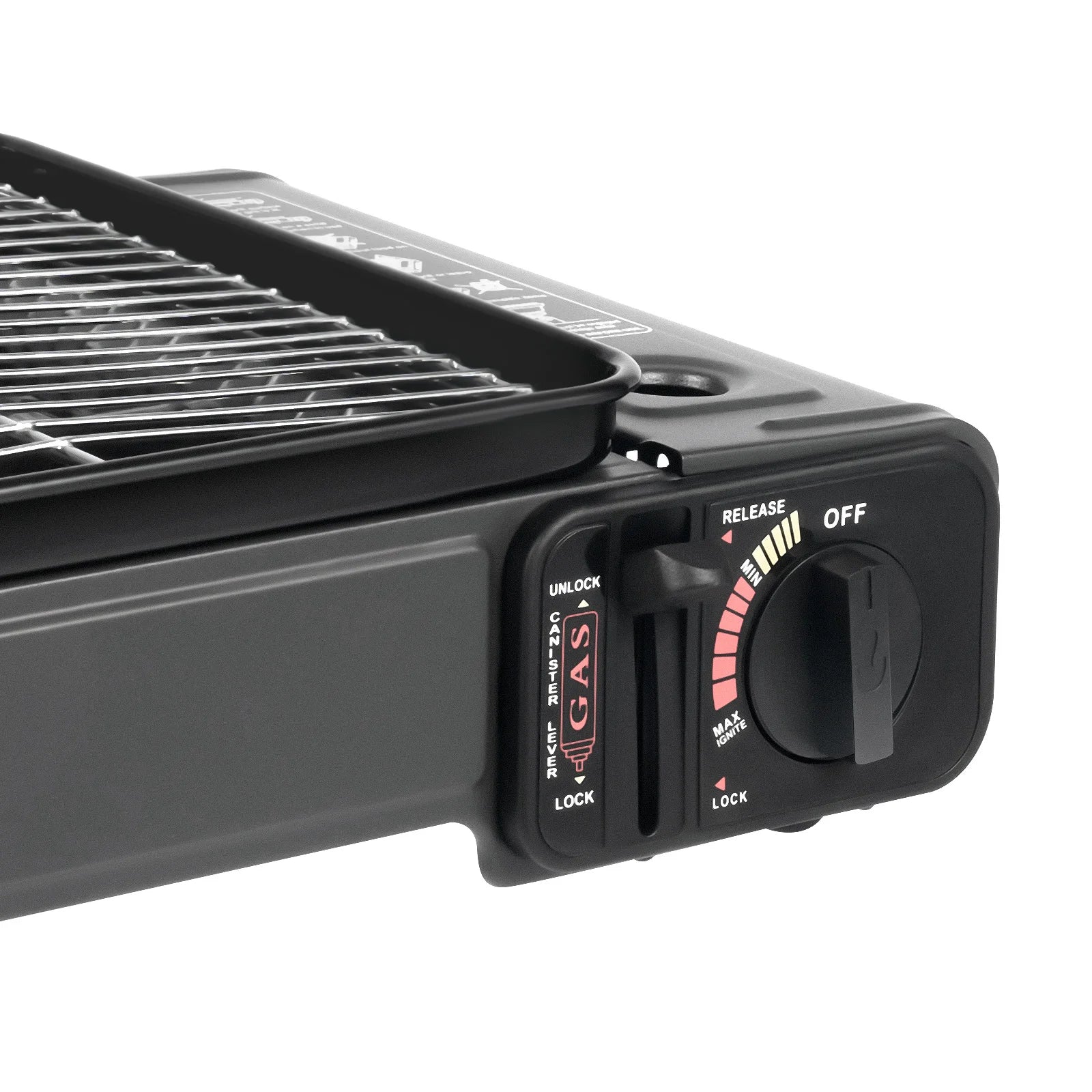 Portable Camping Grill Gas Stove, Butane Gas Burning Grill, Barbecue Grill Cooker for Ooutdoor Grilled Meat, Vegetables