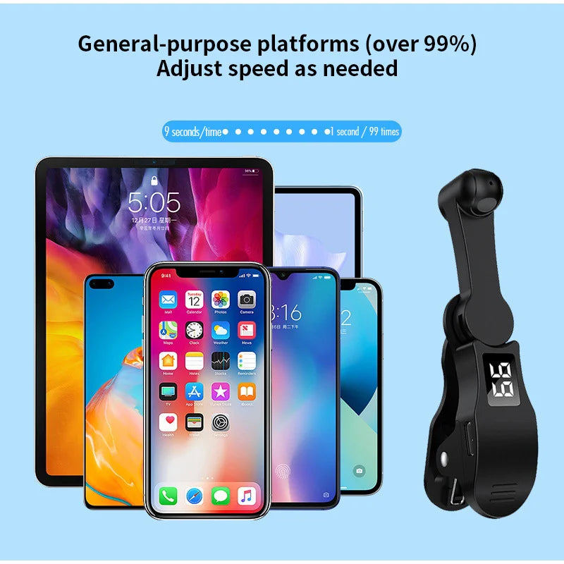 Mobile Phone Screen Auto Clicker Digital Auto Screen Clicker Automatic Phone Screen Tapper USB Auto Clicker for Smart Phone