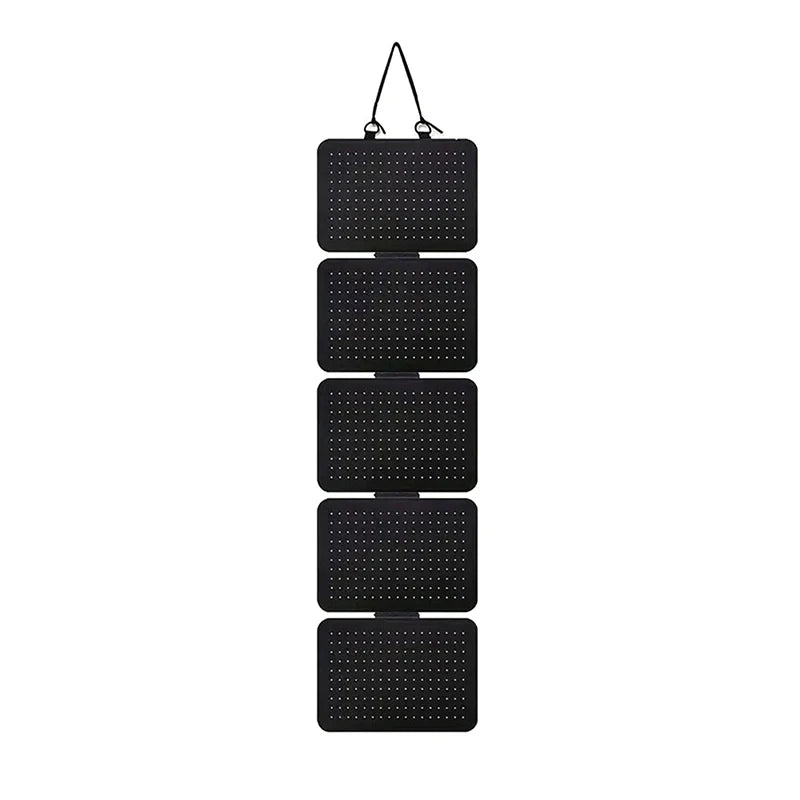 1pc Foldable Felt Jewelry Organizer,Wall Hanging 5-Tier Earring Pendant Display,Storage Bag For Necklaces,Bracelets
