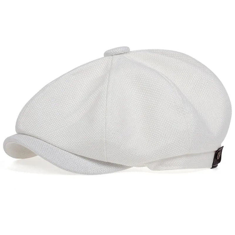 Men Casual Newsboy Hat Spring Autumn Retro Beret Hats Wild Casual Hats Unisex Wild Octagonal Cap for Men Street Caps Gorras
