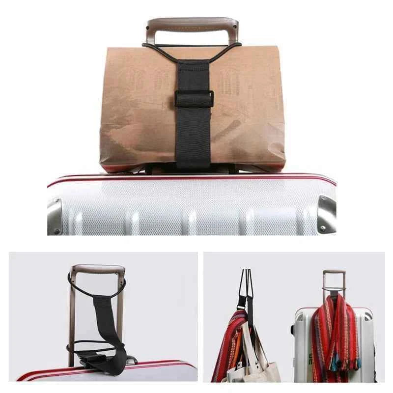 Elastic Adjustable Luggage Strap, Bungee Travel Security Belt, for Carry On, Secure Baggage Transport