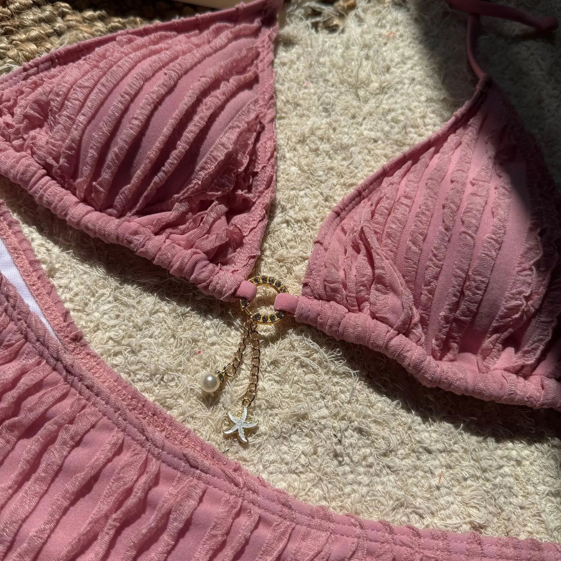 Sexy Wrinkled Halter Brazilian Bikini Women Swimwear Female Swimsuit Two-pieces Bikini Set High Cut Bathing Suit Swim Beach Wear