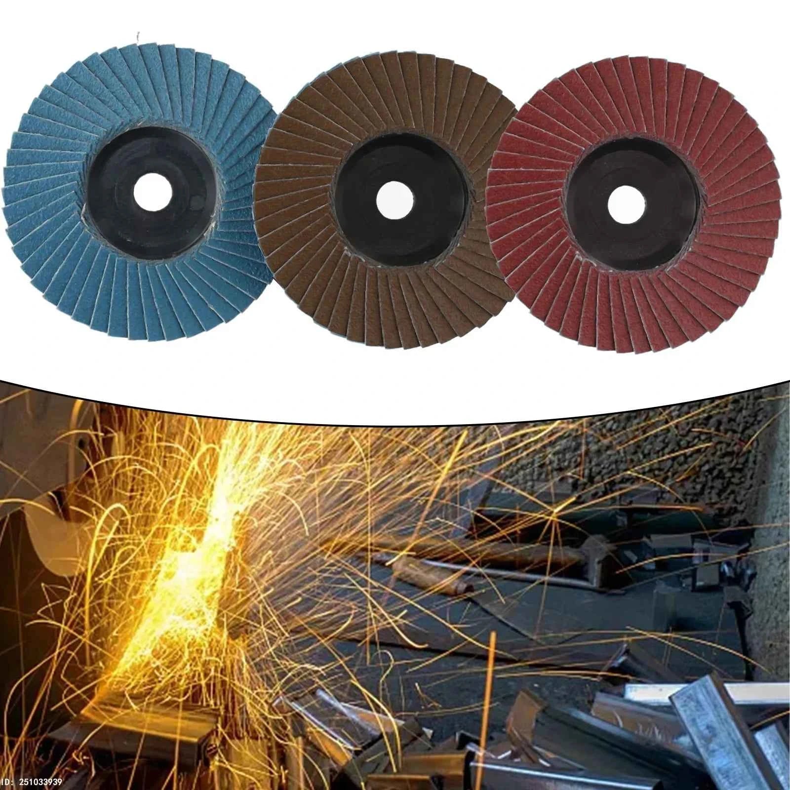 75mm 3 pouces disques à lamelles abrasifs roues de ponçage pour meuleuse d'angle métal bois outils  polissage accessoires disque