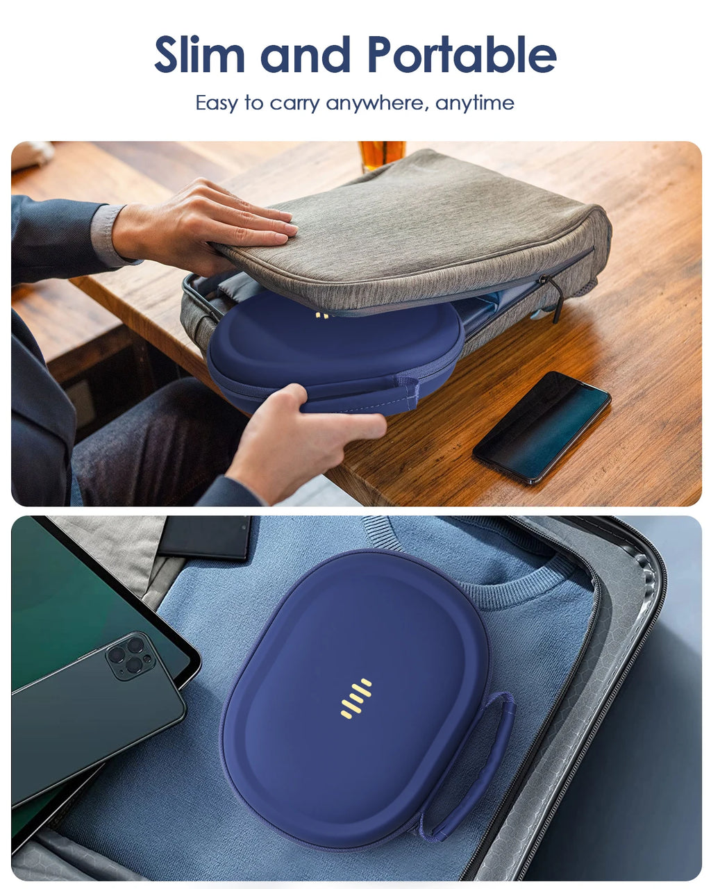 Headphone Case for Bose Quietcomfort/JBL Tune 720BT/520BT/510BT/Live 770NC/460NC, Upgrade PU Universal Travel Organizer Bag