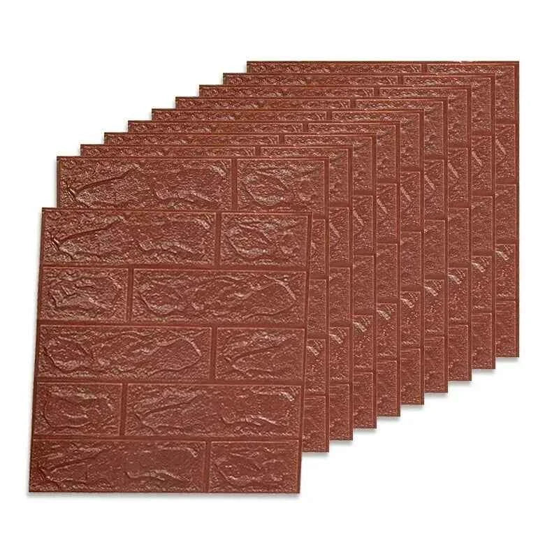 3D Three-dimensional Wall Stickers Self-adhesive Wallpaper Anti-collision Decorative Stickers 10pc