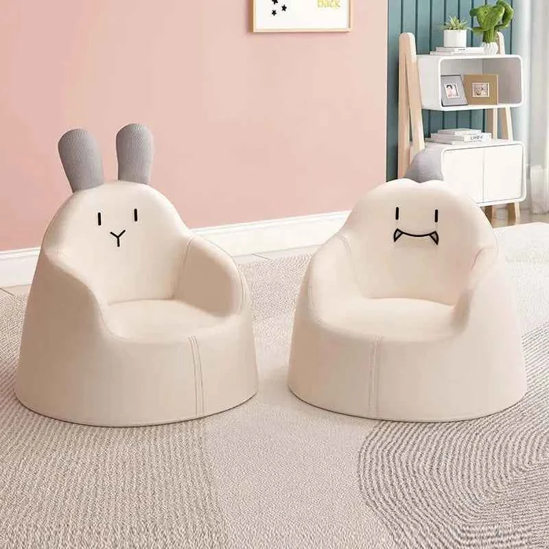 Children's Mini Cartoon Sofa Baby Cute Rabbit Bear Seat Removable Washable Boy Girl 1-6 Years Small Confortable Sofa for Reading