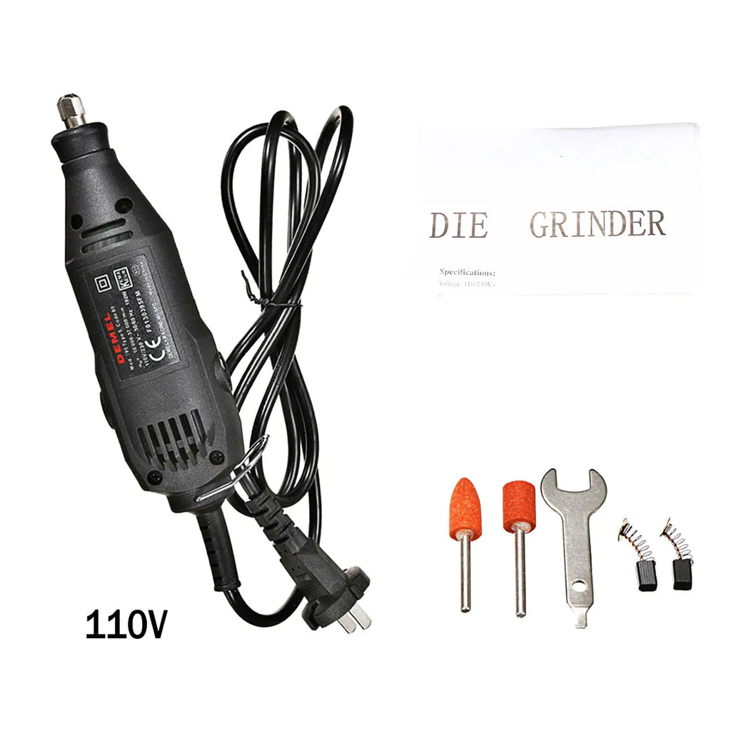 110/220V Electric Drill Dremel Grinder Engraving Pen Electric Grinder Rotary Power Tools Mini Drill Kit Set 130W 5 Variable Spee