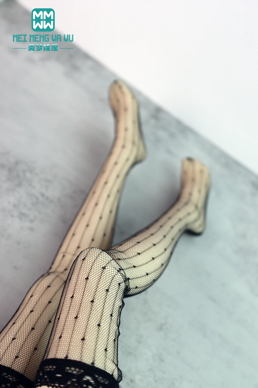 BJD Accessories for 1/3 BJD SD DD Doll Fashion Striped Socks, Reticulated Stockings, Lace Stockings