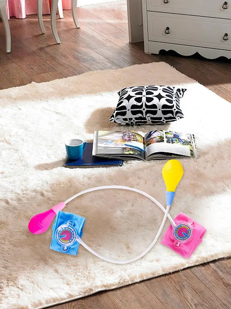 Kids Doctor Play Set Simulation Blood Pressure Monitor Toy, Pretend Medical Checkup Kit for Children Educational Gift