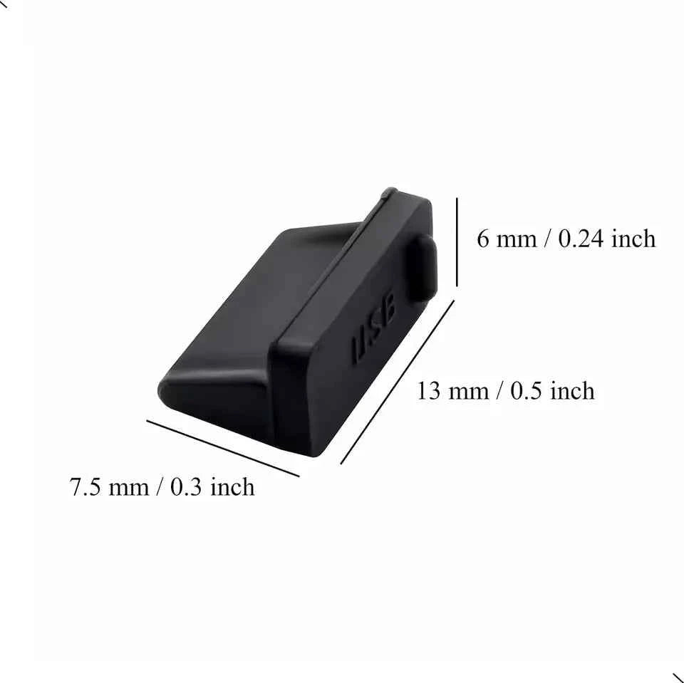 Dust Plug for USB -A Charger Port Cover Cap Female Jack Universal Silicone Dustproof USB-A Ports Protector PC Notebook Laptop