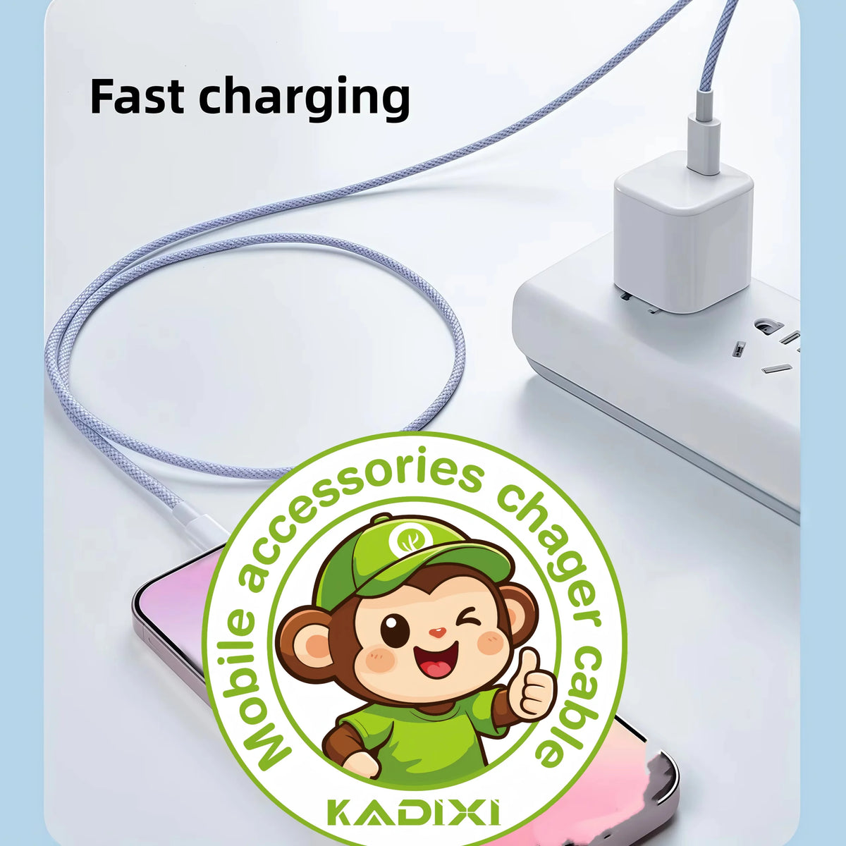 USB-C to Lightning Braided Charging Cable 2.4A