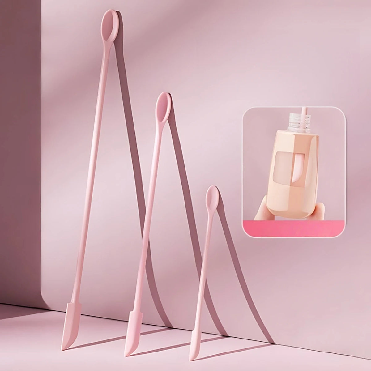 Mini Cosmetic Spatula Set – 3-Piece Lotion & Cream Scrapers