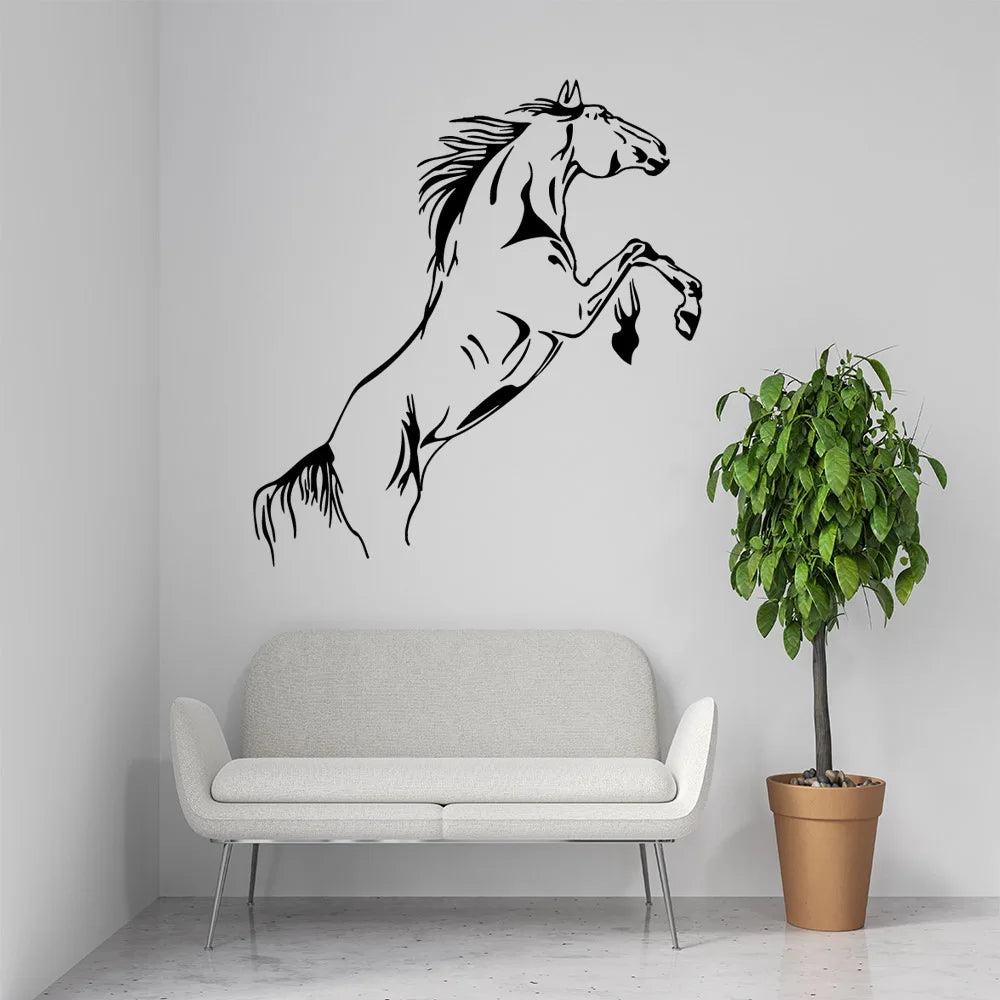 Horse Home Decoration Accessories For Bedroom Decoration Background Wall Art Decal Drop Shipping