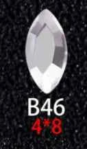 100PCS B41-80 Flat Bottom Special-Shaped Drill  Crystal Sleek Rhinestone 3D Manicure Nail Art Decoration Charms Jewelry