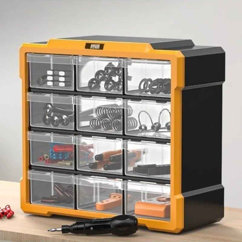 Hardware Toolbox Hanging Design Tool Parts Box Drawer-type Classification Storage Box Sturdy and Durable Tools Packaging