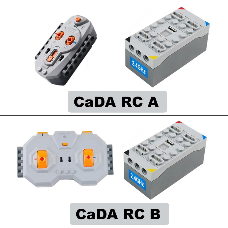 CaDA Technical Motor Parts Upgrade M/L Servo Motor Building Blocks Car Model Power Mechanical Compatible with Legoeds DIY Toys