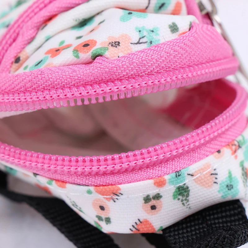 1:6 1:12 Dollhouse Miniature Flower Backpack Schoolbag Dolls Accessories