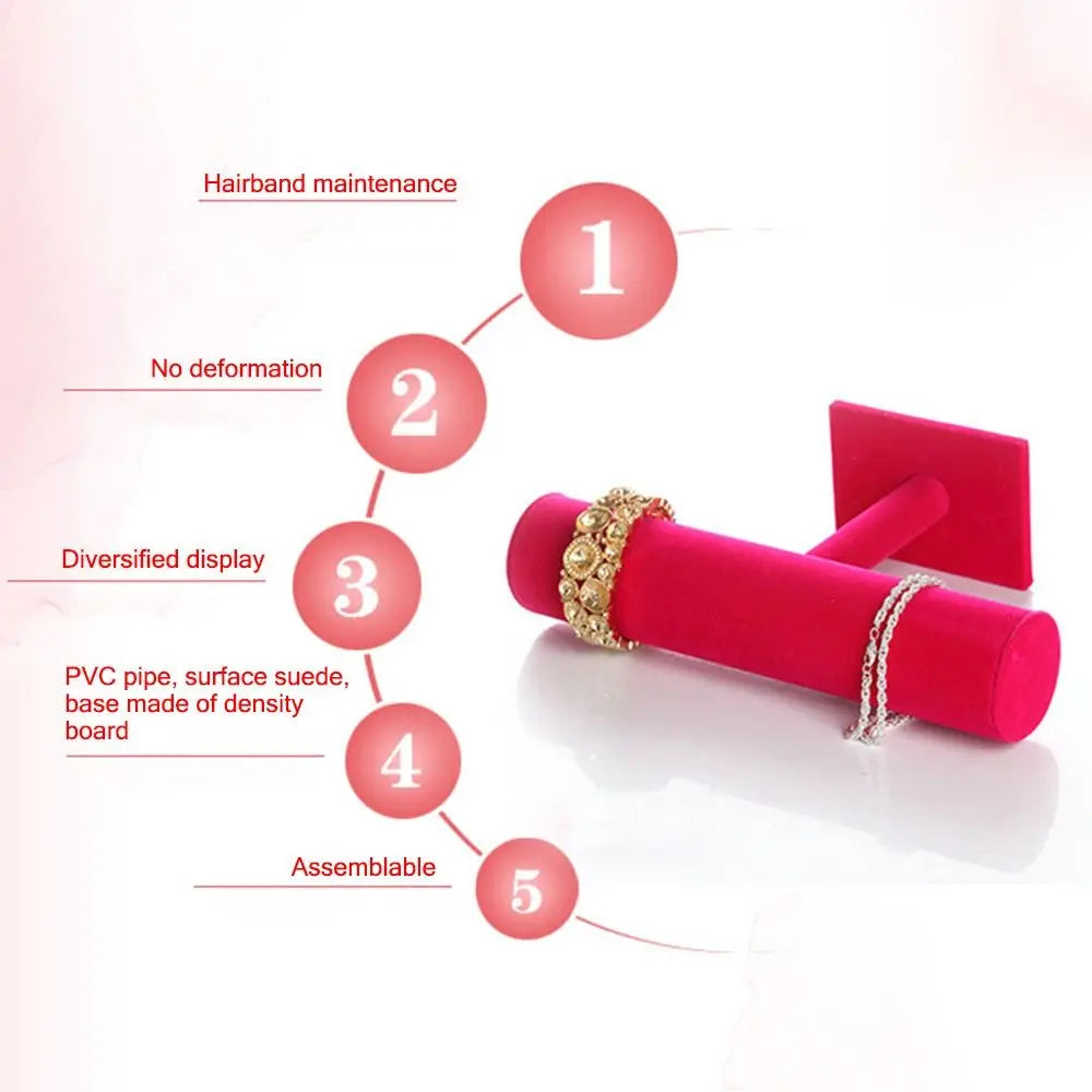 Velvet Bracelet & Watch Display Stand Jewelry Organizer