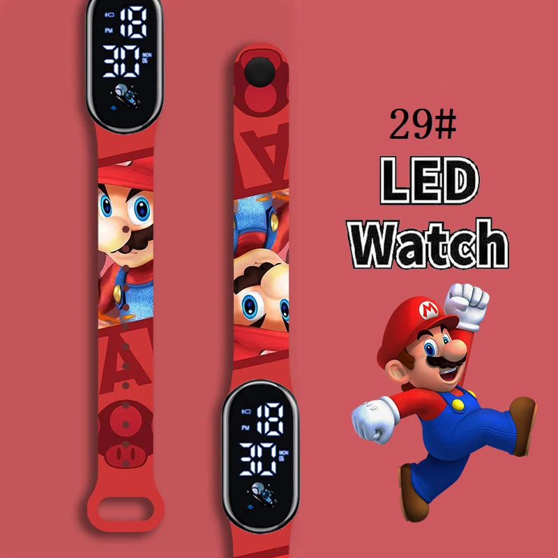 Kids LED Watch Touch Control Digital Watch Silicone Strap Waterproof Sport Wristwatch for Boys Girls Children Birthday Gift
