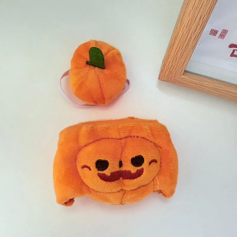 17cm Dolls Clothing For Labubu Outfit Accessories Sitting Party Halloween Trick-Or-Treat Series Accessory Pumpkin Hat Clothes