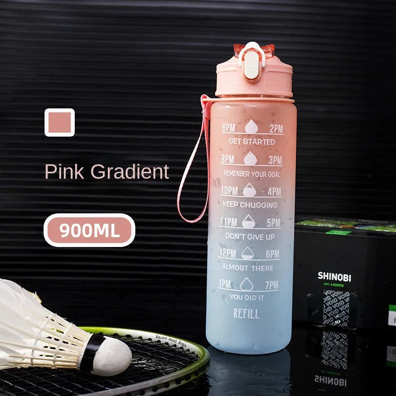 1 Liter Water Bottle Motivational Sport Water Bottle Leakproof Drinking Bottles Outdoor Travel Gym Fitness Jugs For Kitchen